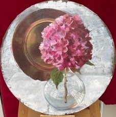 Hydrangea, an oil painting by artist Antonia Robertson